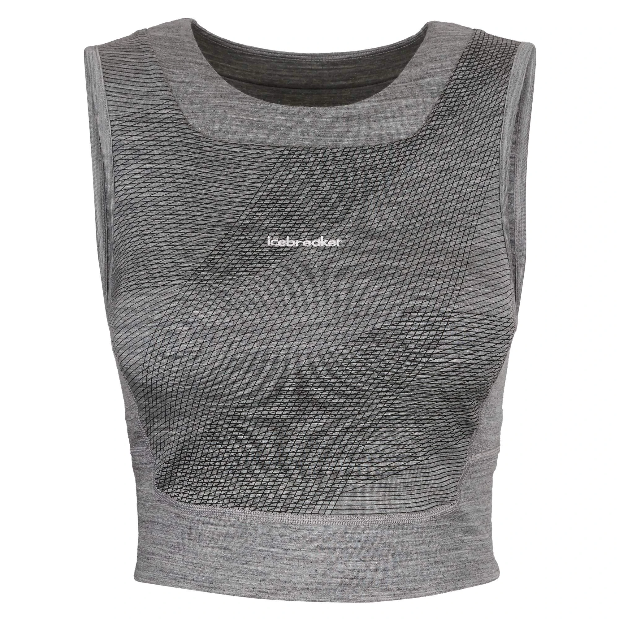 Icebreaker WOMEN ZONEKNIT CROPPED BRA-TANK GEODETIC Damen - Sport BH 1 Icebreaker WOMEN ZONEKNIT CROPPED BRA-TANK GEODETIC Damen - Sport BH