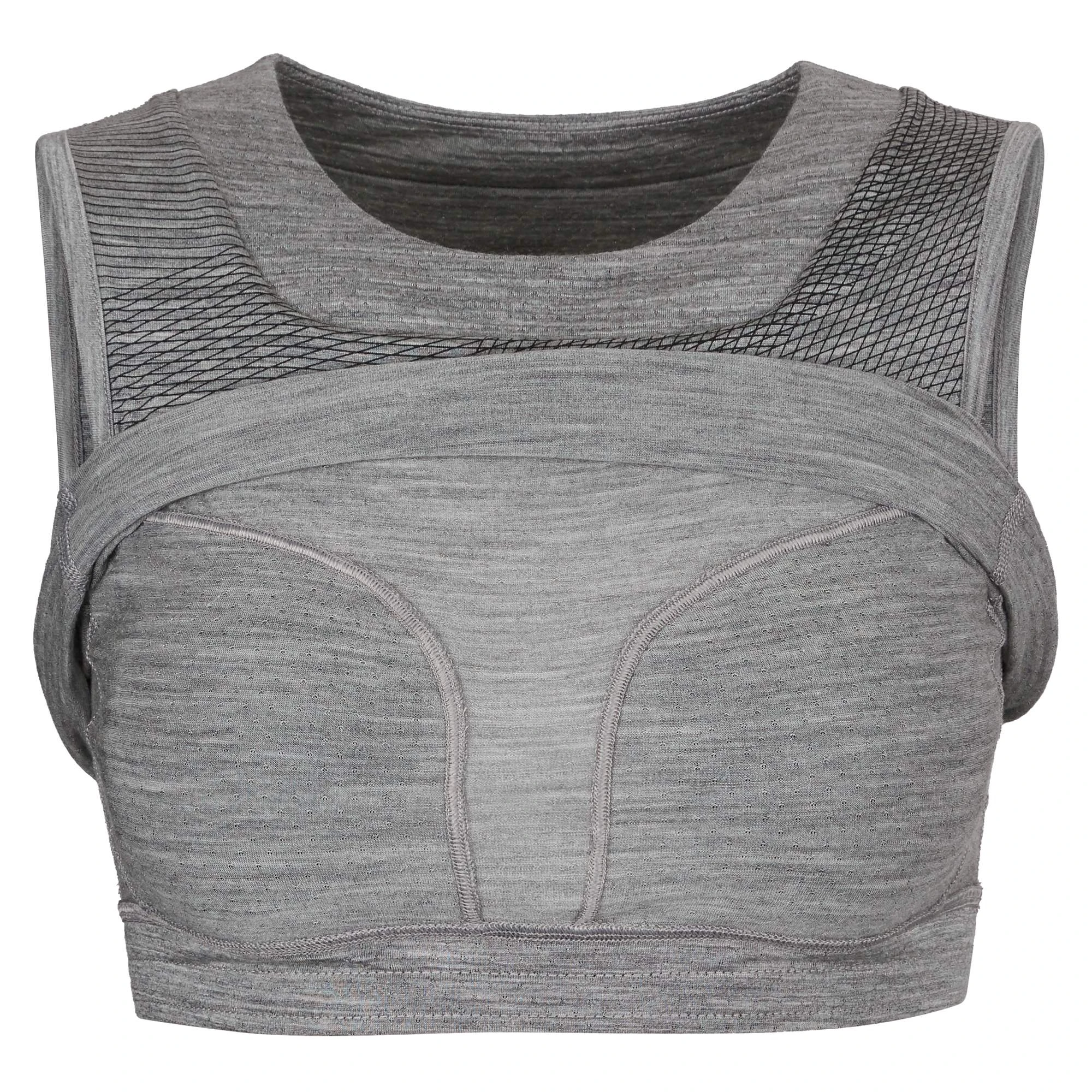 Icebreaker WOMEN ZONEKNIT CROPPED BRA-TANK GEODETIC Damen - Sport BH 3 Icebreaker WOMEN ZONEKNIT CROPPED BRA-TANK GEODETIC Damen - Sport BH – Bild 3