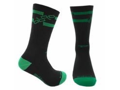 ORRO X DEFEET LEVITATOR TRAIL SOCKS -Default Template 3 Black and Green Levitator Trail Main large 3
