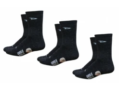 DeFeet Woolie Boolie 6in Charcoal Triple Pack -Default Template 3 Defeet 6in triple large 3