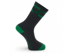 ORRO X DEFEET LEVITATOR TRAIL SOCKS -Default Template 3 Socks Black Green 1 large