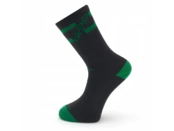 ORRO X DEFEET LEVITATOR TRAIL SOCKS -Default Template 3 Socks Black Green 2 large