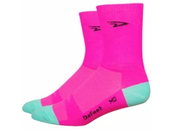 DeFeet Aireator 5in D-Logo Hi-Vis Pink/Celeste -Default Template 3 defeet d logo hi vis socks large 2